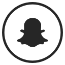 media, snapchat, social svg vector icon