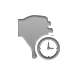 hand,thumbsdown,clock icon