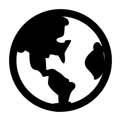 Solid Earth svg vector icon