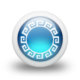 glossy,blue,orb icon