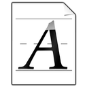document, font icon