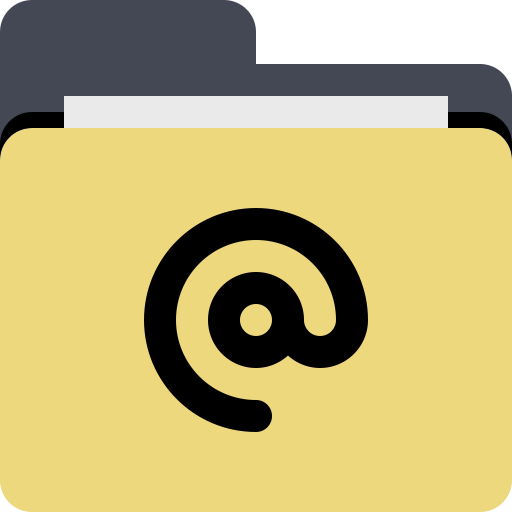 Folder Email svg vector icon