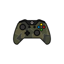 controller, force, gamer, green, xbox one svg vector icon