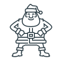christmas, claus, santa, santa claus, xmas svg vector icon