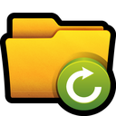 arrow, folder, open, refresh, reload, win icon