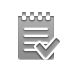 notepad,checkmark icon