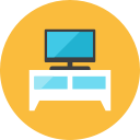 shelf, television svg vector icon