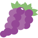 fruit, grape svg vector icon