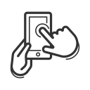 device, gadget, gesture, gps, handheld, smartphone, swipe svg vector icon