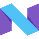 android, android n, google, n, os, smartphone svg vector icon