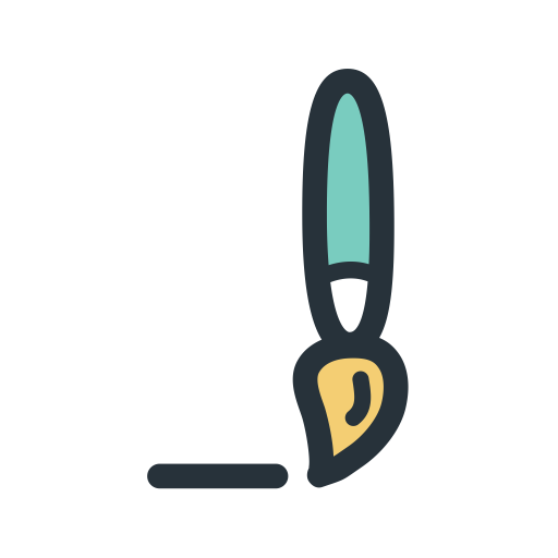 Color Brush svg vector icon