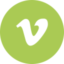 circle, vimeo svg vector icon