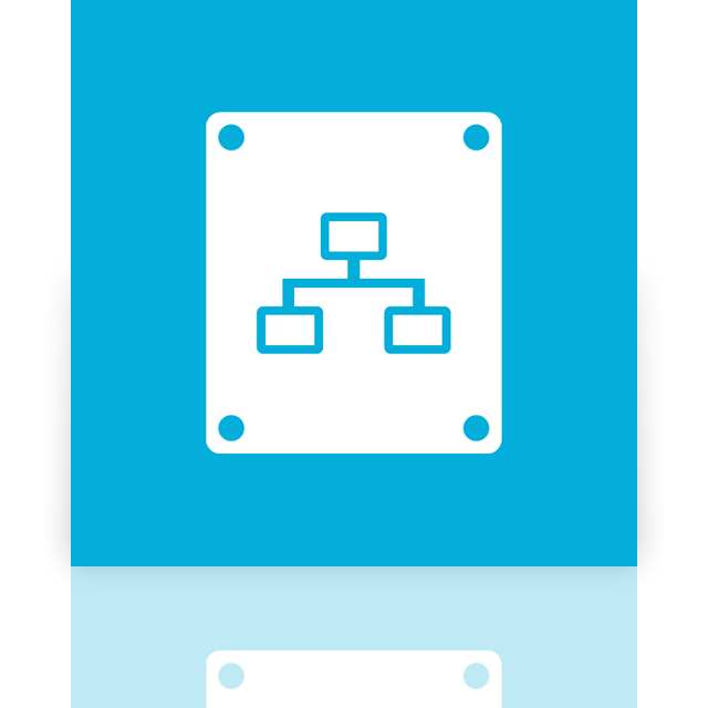 network,drive,mirror icon