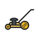 garden, gardening, grass, lawn, mower, tool, tools svg vector icon