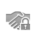 hand,handshake,lock,open icon