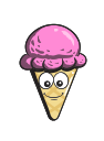 cartoon, cone, cream, emoji, ice svg vector icon
