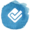 box, check, foursquare, media, social icon