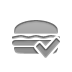 hamburger,checkmark icon