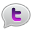 twitter,bubble,purple icon