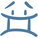 emoji, emot, sad, surprised, upset svg vector icon