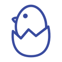 celebration day, chicken, christianity, easter, holiday, line, spring svg vector icon