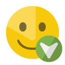 smiley,down icon