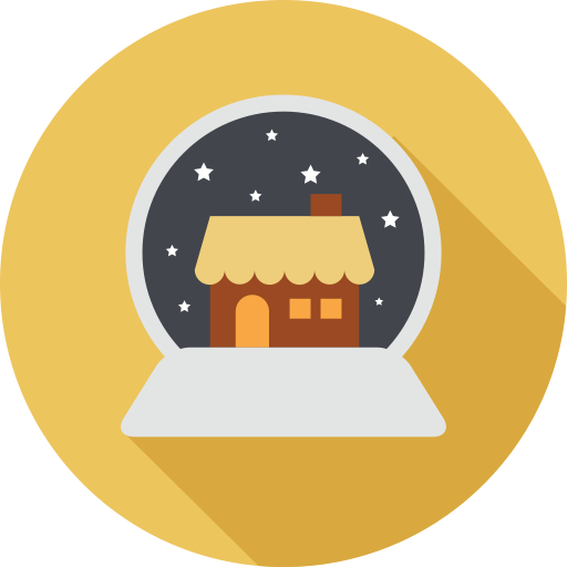 Santa Claus House svg vector icon