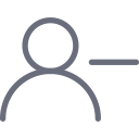 account, delete, remove, user svg vector icon