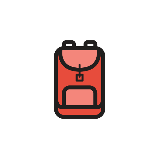 Knapsack svg vector icon