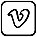 media, network, social, vimeo svg vector icon