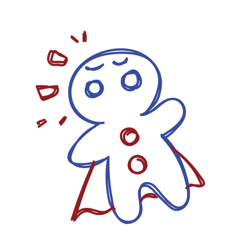 Gingerbread Man svg vector icon