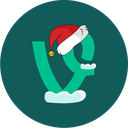 christmas, holiday, snow, vine icon