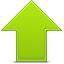 arrow, down, green icon