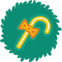 cane, christmas, wreath, xmas svg vector icon