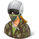 female, pilot icon