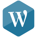 colored, hexagon, high quality, media, social, social media, wordpress svg vector icon
