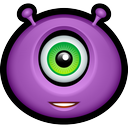alien, avatar, cyclops, emot, monster, monsters, smile icon