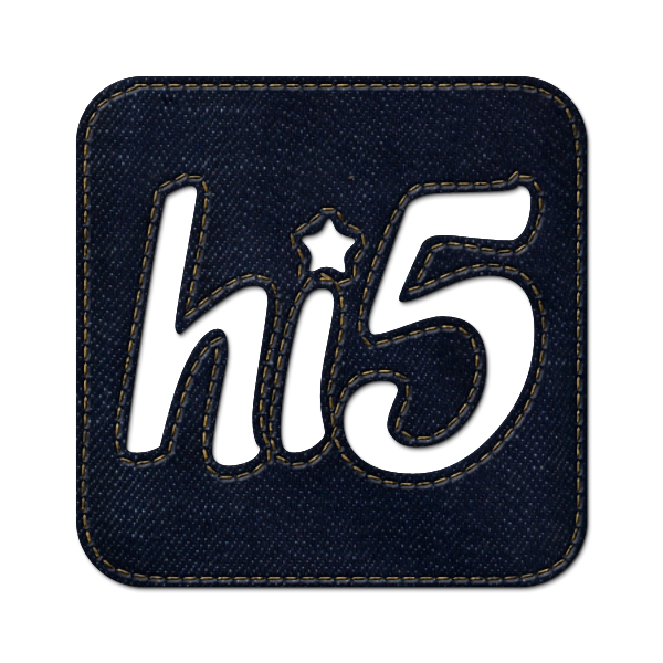 denim,jean,social,hi,logo,square icon