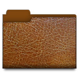leather,folder,brown icon