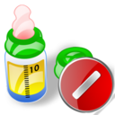 feeding,bottle,cancel,stop,no,close icon
