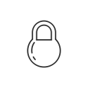 lock, padlock, pinterest, privacy svg vector icon