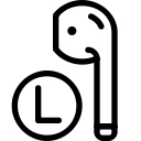 airpod, left svg vector icon