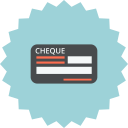 bill, blank, check, cheque, payment, payment methode svg vector icon