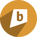 b, bright, brightkite, kite svg vector icon