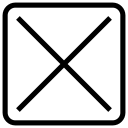 box, close, error, reject, wrong svg vector icon
