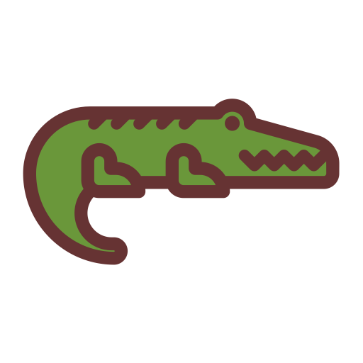 Crocodile svg vector icon