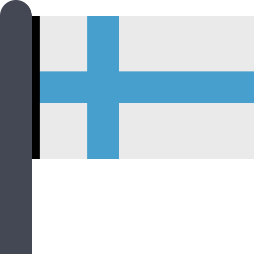 Flag Finland svg vector icon