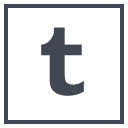 logo, media, social, tumblr svg vector icon
