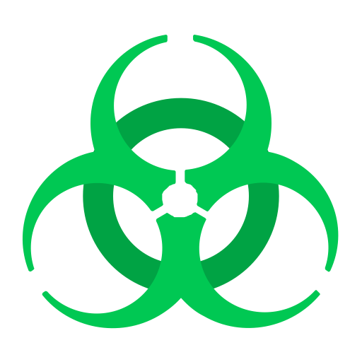 Biohazard svg vector icon