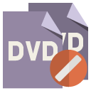 file,format,dvd,cancel icon